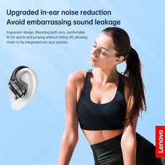 Lenovo XT80 Bluetooth 5.3 Sports Earbuds – HiFi Stereo, LED Power Display, Waterproof, with Mic