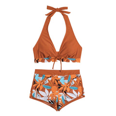 Floral Two-Piece Swimsuit – Adjustable Straps for Perfect Fit