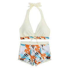 Floral Two-Piece Swimsuit – Adjustable Straps for Perfect Fit