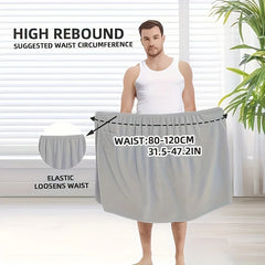 1 coral velvet men's bath towel-adjustable elastic bath towel-soft and skin-friendly, 31.5 * 55 inches, men's outdoor sauna skir