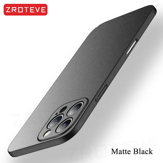For iPhone 17 16 16e 15 14 13 12 Pro Max ZROTEVE Slim Matte Hard PC Cover On iPhone16 Plus iPhone13 Mini iPhone17 Air Phone Case