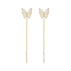 Green Crystal Golden Leaves Earrings for Women Individuality Day Accessories Valentines Jewelry Gifts