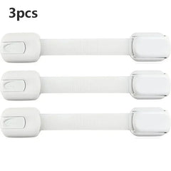 Baby Safety Lock Drawer Child Safety Cabinet Locks Adhesive Cabinet Drawer Door Latches Baby Safe Straps