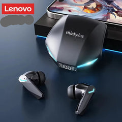 New Lenovo XT53 Wireless Upgrade Bluetooth 5.4 Earphones LED Digital Display Waterproof Headphones Low Latency Gaming Earbuds