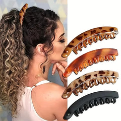 Tangle-Free Matte Banana Hair Clip – Secure Hold, Zero Damage!