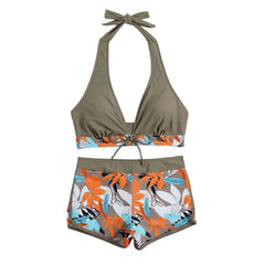 Floral Two-Piece Swimsuit – Adjustable Straps for Perfect Fit