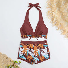 Floral Two-Piece Swimsuit – Adjustable Straps for Perfect Fit