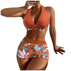Floral Two-Piece Swimsuit – Adjustable Straps for Perfect Fit