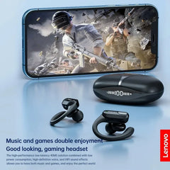 Lenovo XT80 True Wireless Earphones – Bluetooth 5.3, Noise Cancelling, Mic & Control, Waterproof Sport Earhooks