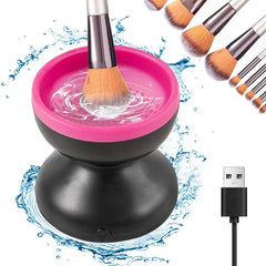 Portable USB Makeup Brush Cleaner Machine Silicone Electric Cosmetic
