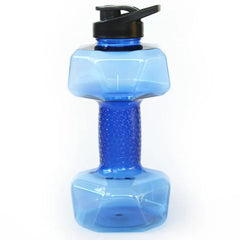 1pc 1500ml High Capacity Plastic Dumbbell Shaped Portable Water Bottle Creative Fitness Dumbbells Sport Bottle