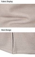 Mens Long Cardigan Full Zip Trench Coat.