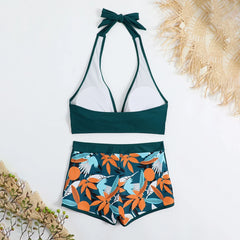 Floral Two-Piece Swimsuit – Adjustable Straps for Perfect Fit