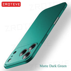 For iPhone 17 16 16e 15 14 13 12 Pro Max ZROTEVE Slim Matte Hard PC Cover On iPhone16 Plus iPhone13 Mini iPhone17 Air Phone Case