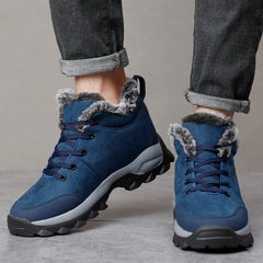Men Snow Boots Outdoor Shoes For Male Thick Sole Sneakers for Men Winter Shoes Botines Tenis Keep Warm Fluff Mens Ankle Boots