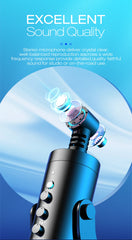 Haomuren USB Microphone for PC Mac Gaming Recording Streaming Podcast,Computer Condenser Mic with Phone Adapter Headphone Output