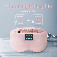 Block the World, Play Your Music  Wireless Sleep Mask for Deep Rest.