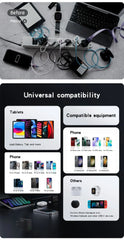 160W Multi Ports USB Charger Type C Fast Charging EU/US Plug Wall Charger For iPhone Samsung Xiaomi Huawei Phone Charger Adapter
