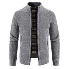 Men's Cardigan Turn-down Collar Knitting
