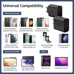 Original Samsung Charger 45w Super Fast Charge EU US Adapter USB C Samsung Galaxy S25 FE S25 S24 Ultra Plus S22 S23 A56 A54 A52s