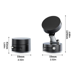 Vacuum Adsorption Magnetic Suction Cup Phone Mount Double Sided Hands-Free Magnetic Cell Phone Holder