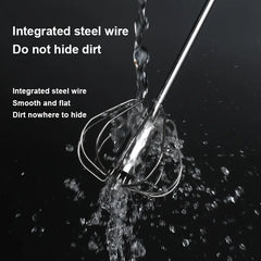 Stainless Steel Egg Beater Durable Semi-Automatic Mixer for Effortless Egg Cream Mixing Stirring and Beating for Kitchen Baking