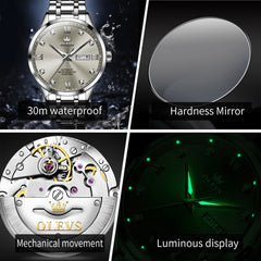 OLEVS 9946 Original Automatic Watch for Men Water resistant.