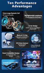 Choice Lenovo GM2 Pro TWS Wireless Headphones Earphone Bluetooth-compatible 5.3 Waterproof Headset with Mic for Xiaomi iPhone