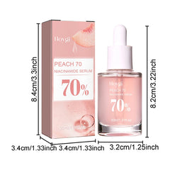 Peach 70% Niacinamide Serum 30ml Moisturizing Prevent Dryness Facial Essential Oil Increasing Elasticity Smooth Soften Skin Care