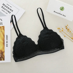 Women Bralette French Lace Bra No Steel Ring Beauty.