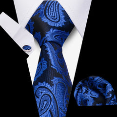 Elegant Ties For Men Gift Fashion Men Tie Set Striped Luxury Necktie Handchief Cufflinks 3 Pcs Business Wedding Suit Accessories