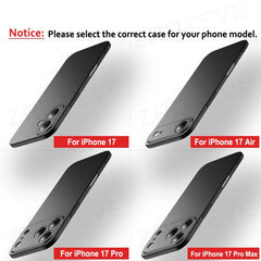 For iPhone 17 16 16e 15 14 13 12 Pro Max ZROTEVE Slim Matte Hard PC Cover On iPhone16 Plus iPhone13 Mini iPhone17 Air Phone Case