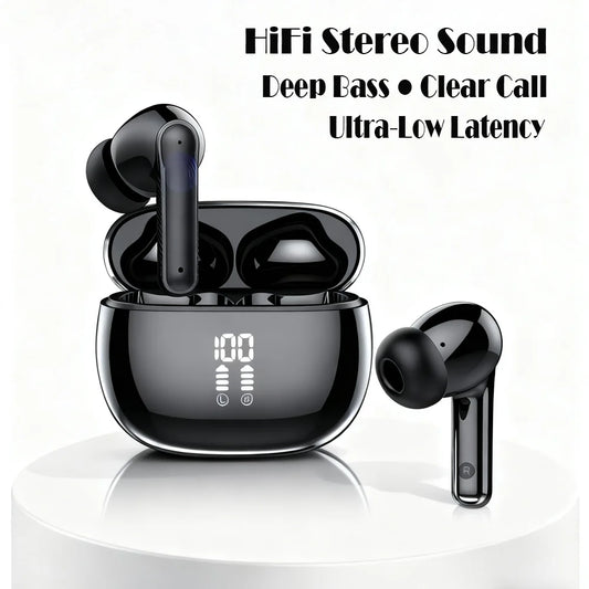 Original Bluetooth Earbuds – Deep Bass, Zero Noise, 48H Power