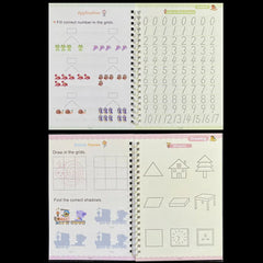 Sank Magic Practice Copybook Pen Preschools Kids Calligraphy English Verison Free Wiping Children Reusable Writing Book