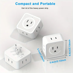 Pay 1 get 3/ Solve Outlet Chaos – 5-Way Wall Plug Extender for Home & Travel