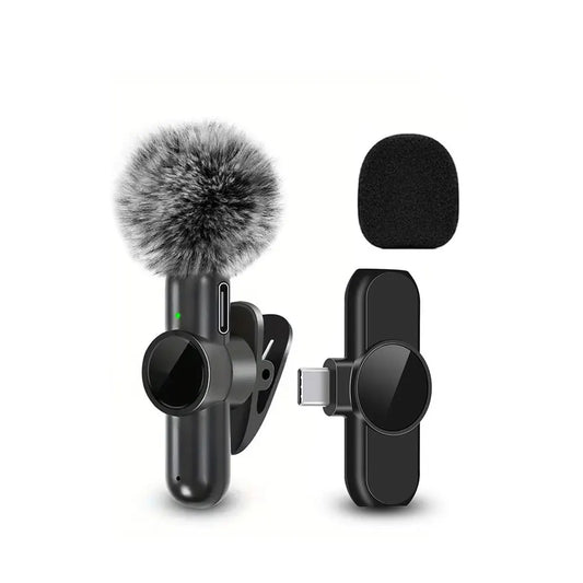 Wireless lavalier microphone, mini microphone, suitable for mobile live streaming, video recording and recording