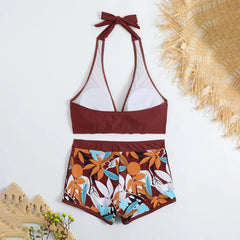 Floral Two-Piece Swimsuit – Adjustable Straps for Perfect Fit