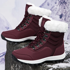 Winter Shoes Woman Warm Anti Slip Ankle Boots Plush Comfy Warm Outdoor Female Boots Women 2024 New Fur Platform Snow Boots