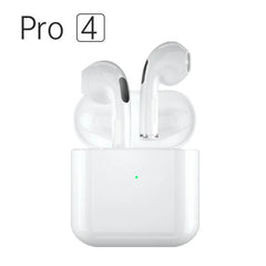 Pro 4 TWS Bluetooth 5.3 Earbuds | Waterproof Wireless Headphones with Mic