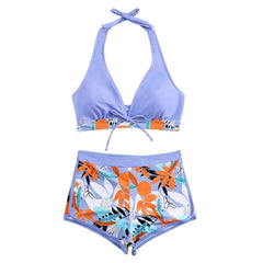 Floral Two-Piece Swimsuit – Adjustable Straps for Perfect Fit