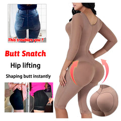 Full Body Colombian Girdles Shaper High Compression Bodysuits Postoperative Postpartum Lipo Arm Slimmer Waist Reducing Shapewear