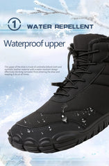 2024 New Men's And Women's Widened Waterproof Winter Boots Outdoor Warm Sports Shoes Five-toed Anti-collision Plush Snow Boots
