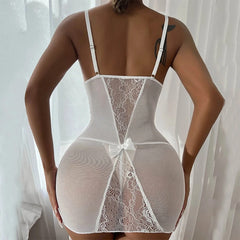 Erotic Hot Sexy Costume Teddy Baby Doll Naked Woman Sleepwears Open Crotch Bra Exotic Underwear Pajamas Lace Dress Sexy Lingerie