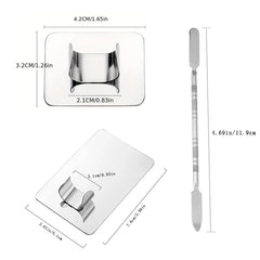Makeup Mixing Palette, KissDate Makeup Spatula Palette with Foundation Spatula, Stainless Steel Makeup MixingTray Nail Art Palet