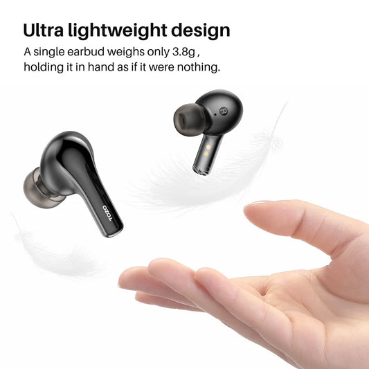 Refurbished TOZO TWS Earbuds ENC HD Call Wireless Bluetooth Sport Headsets Earphones Ultralight Portable Outdoor Home Audio