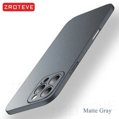 For iPhone 17 16 16e 15 14 13 12 Pro Max ZROTEVE Slim Matte Hard PC Cover On iPhone16 Plus iPhone13 Mini iPhone17 Air Phone Case