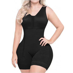 Faja Colombiana Mujer High Compression Wirdle With Sleeveless Bra Slimming Bodysuit With Zipper Waist Trainer Body Shaper