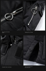 Winter Large Collar Men's Parka Down Jacket 2024 Men's Mid Length Thickened Warm White Duck Down Men's And Women's Outerwear