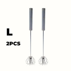 Stainless Steel Egg Beater Durable Semi-Automatic Mixer for Effortless Egg Cream Mixing Stirring and Beating for Kitchen Baking