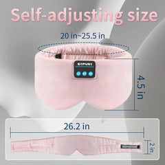 Block the World, Play Your Music  Wireless Sleep Mask for Deep Rest.